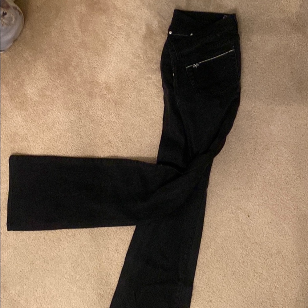 Black flare jeans